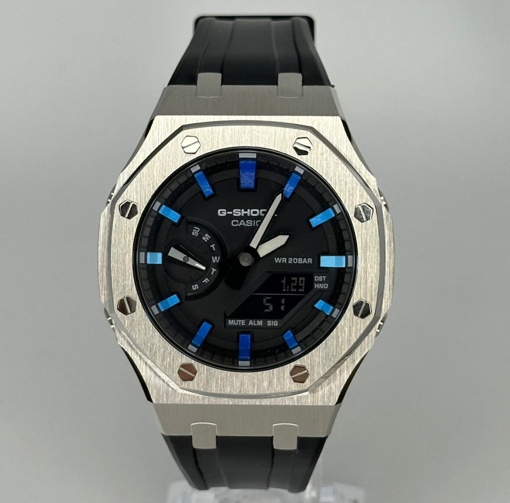 Custom Casio G-Shock GA-2100 Casioak - Skies Blue