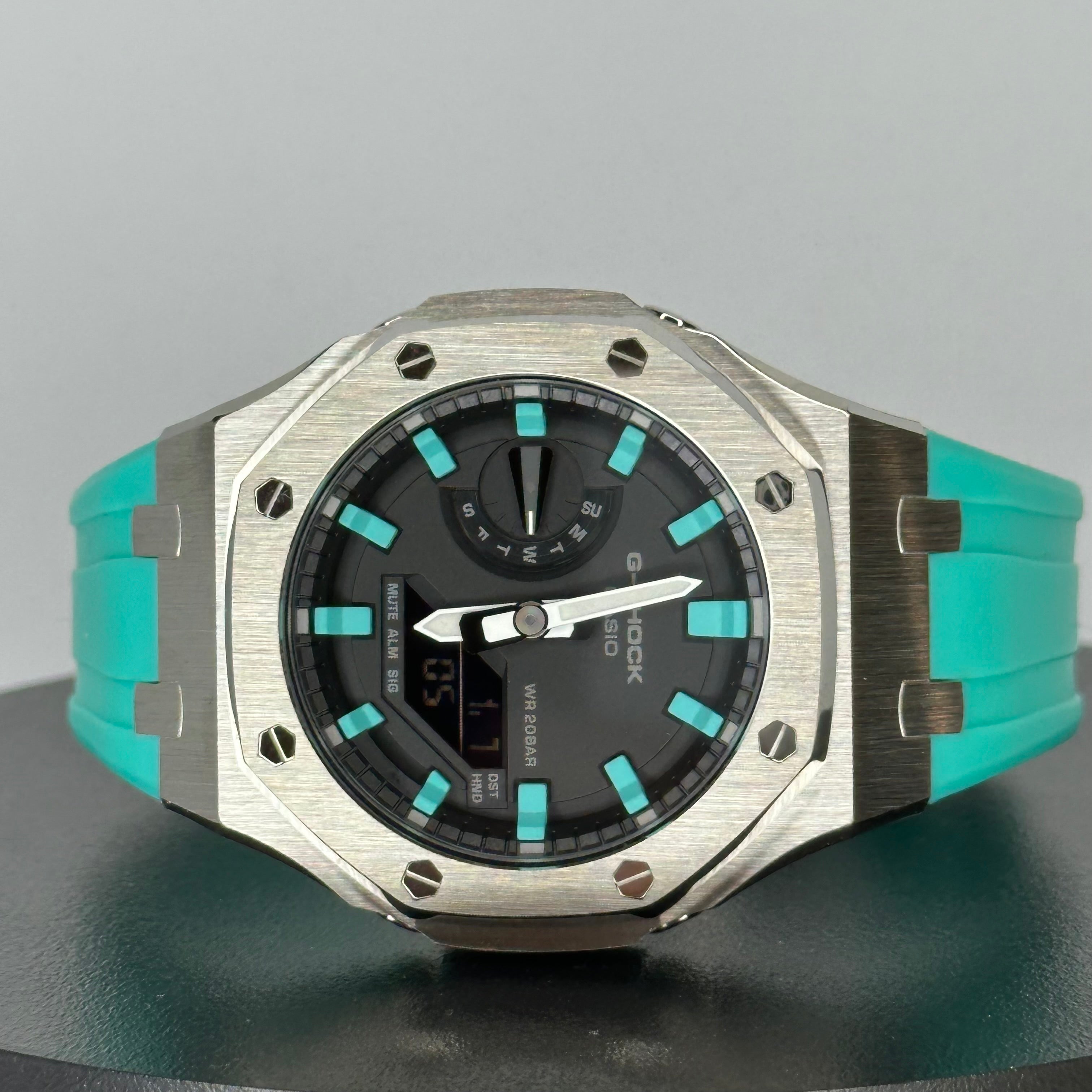 Custom Casio G-Shock GA-2100 Casioak - Turquoise Lagoon