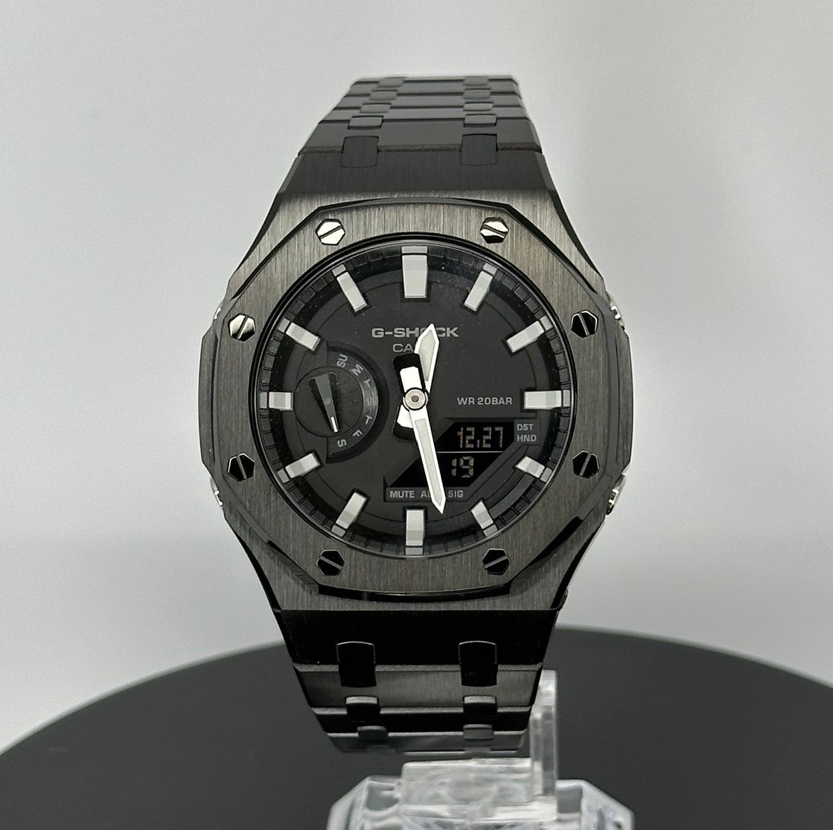 Custom Casio G-Shock GA-2100 Casioak - Midnight Steel