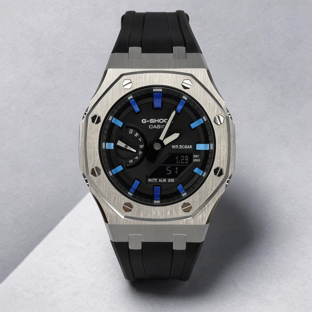 Custom Casio G-Shock GA-2100 Casioak - Skies Blue