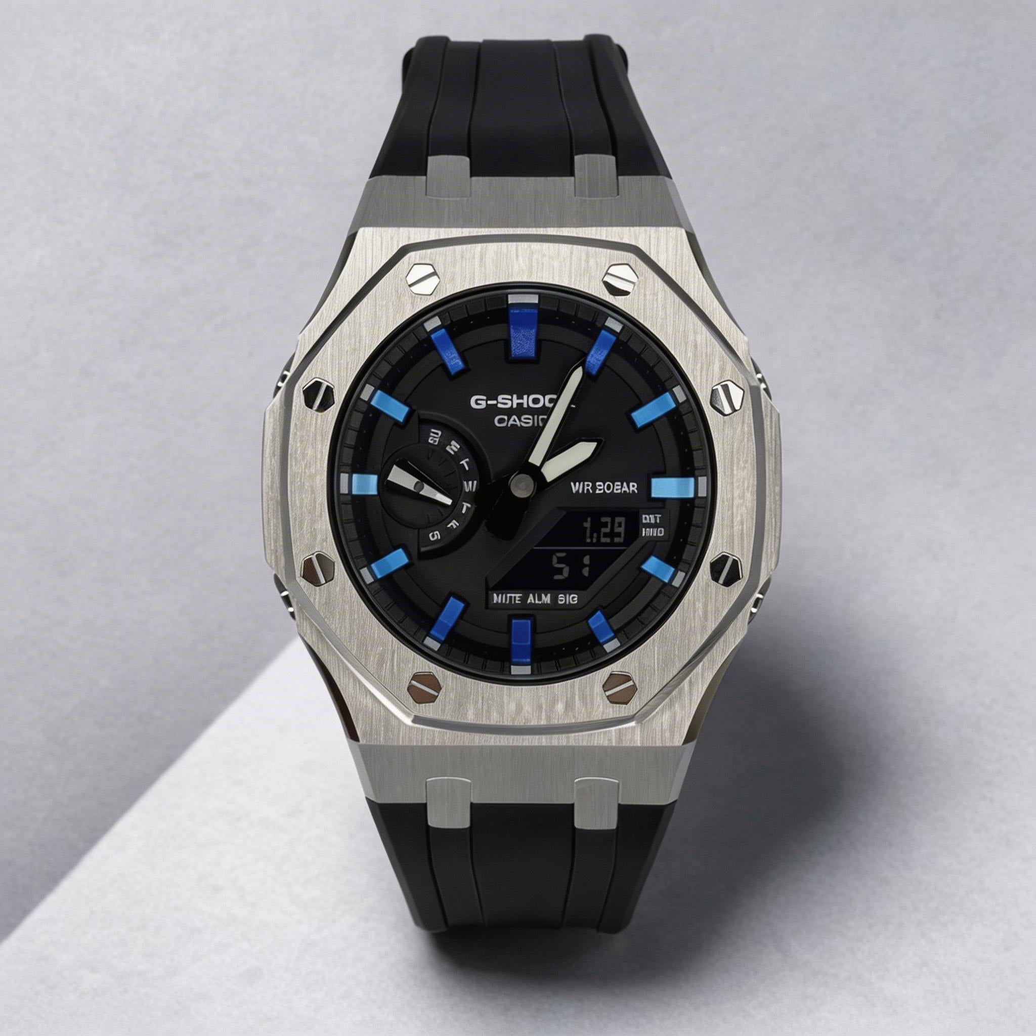 Custom Casio G-Shock GA-2100 Casioak - Skies Blue
