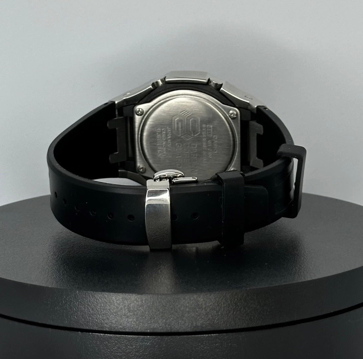 Custom G-Shock GA2100 CasiOak Black Rubber Strap - Metallic Blue