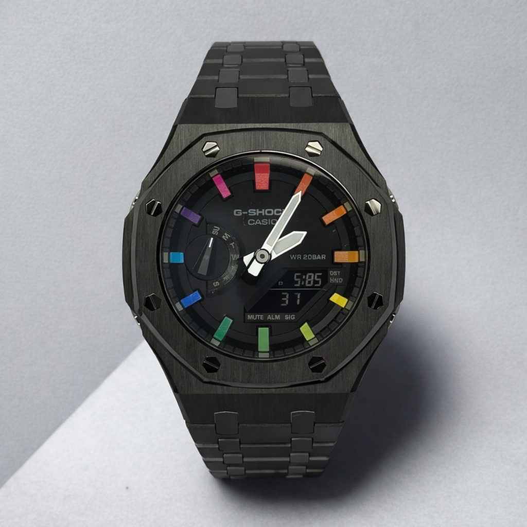 Custom Casio G-Shock GA-2100 Casioak - Dark Unicorn