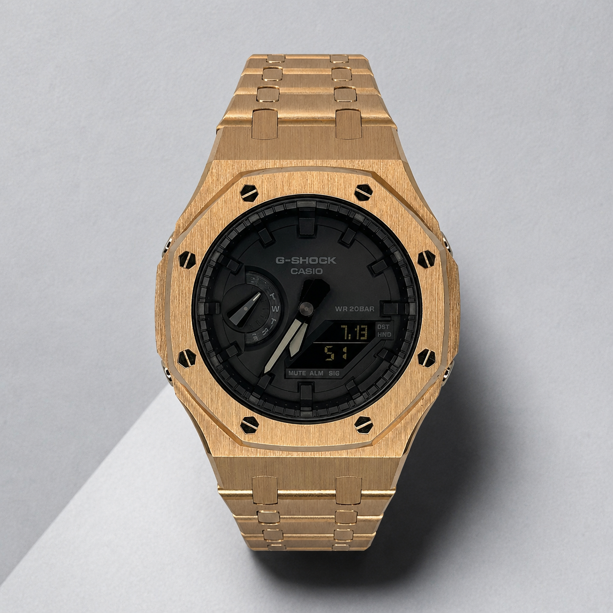 Custom Casio G-Shock GA-2100 Casioak - Golden Blackout