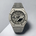 Custom Casio G-Shock GA-2100 Casioak - Silver Surfing